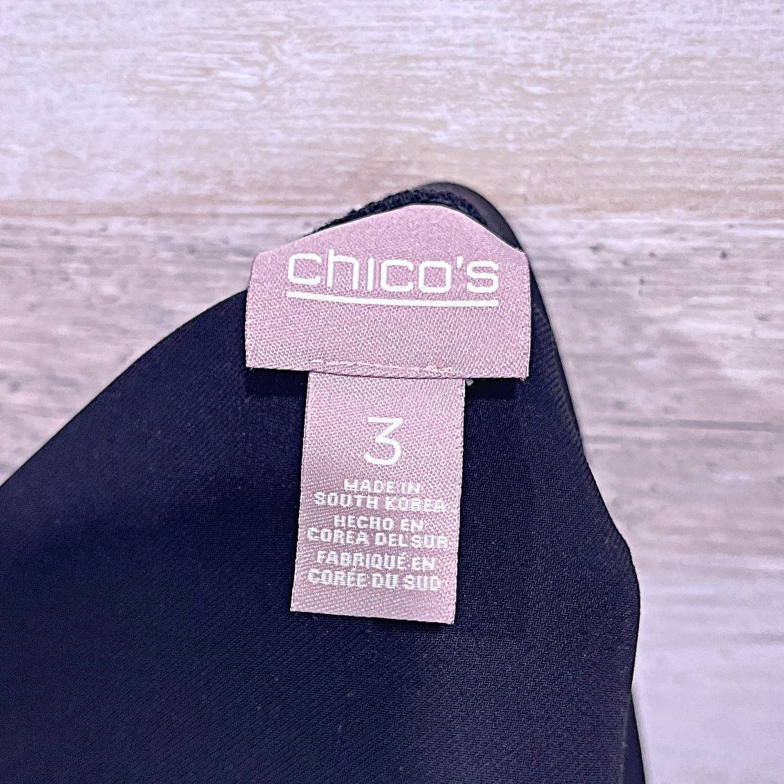 Chicos CHICOS Stretchy Jersey Knit Pull On Skirt Black Womens XL 3 Size 38" / US 16 / IT 52 - 3 Thumbnail