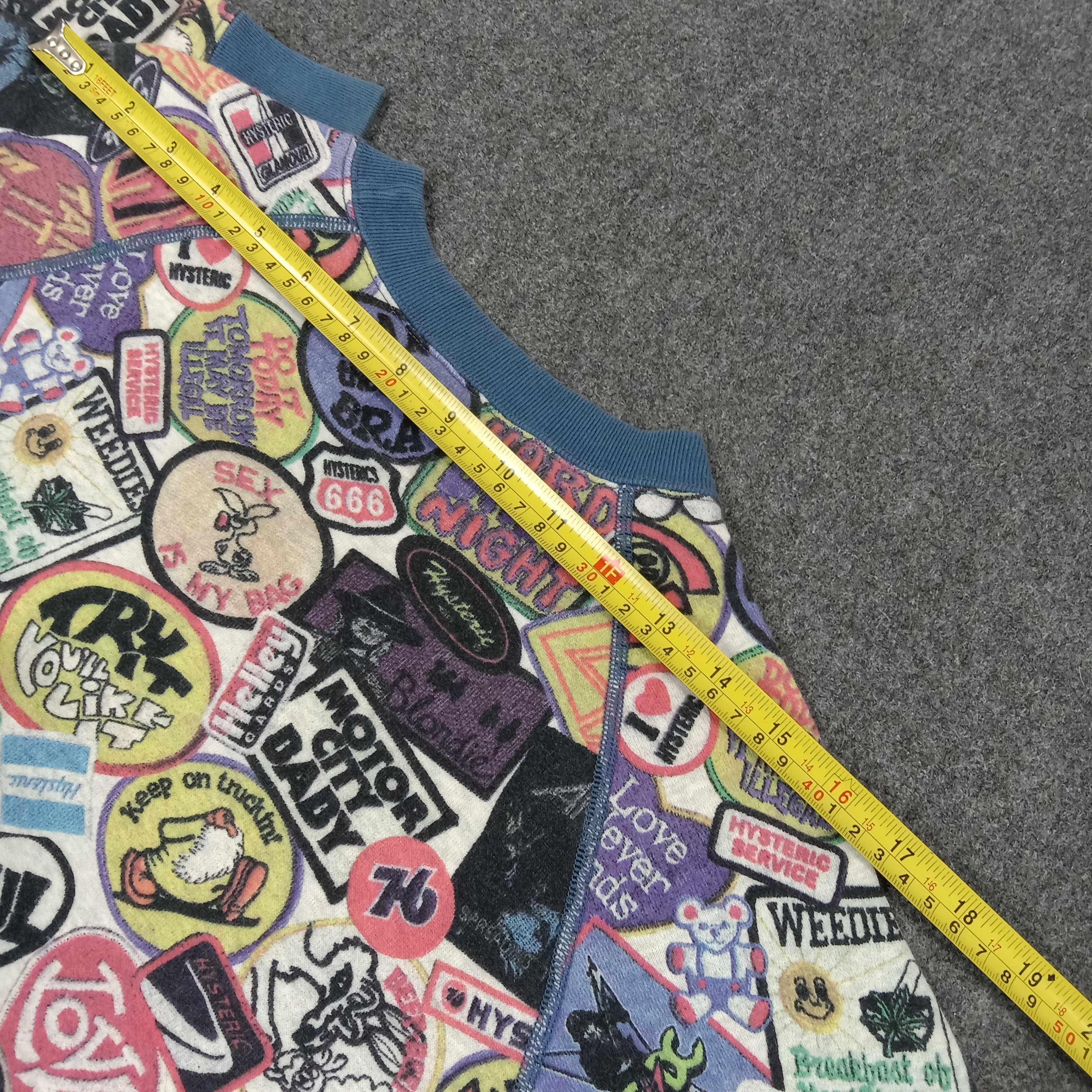 Hysteric Glamour × Japanese Brand × Vintage Hysteric Glamour Japanese Brand Fullprint Sweatshirt Size US XS / EU 42 / 0 - 7 Thumbnail
