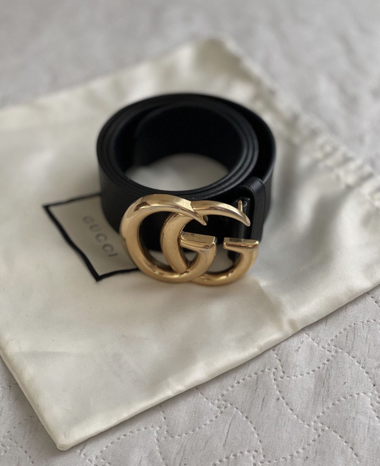Gucci GUCCI Marmont GG Buckle Leather Belt Nettspend Demna Logo 30 Size 30 - 6 Thumbnail