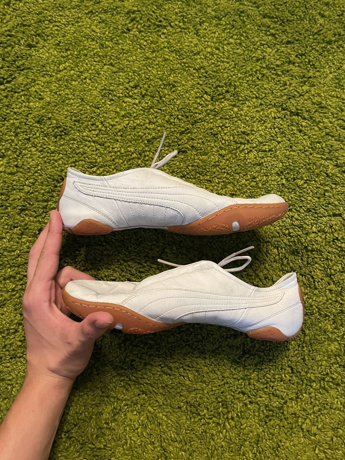 Designer × Puma × Vintage Puma 2000s vintage real leather sneakers Y2K Size US 9 / IT 39 - 5 Thumbnail