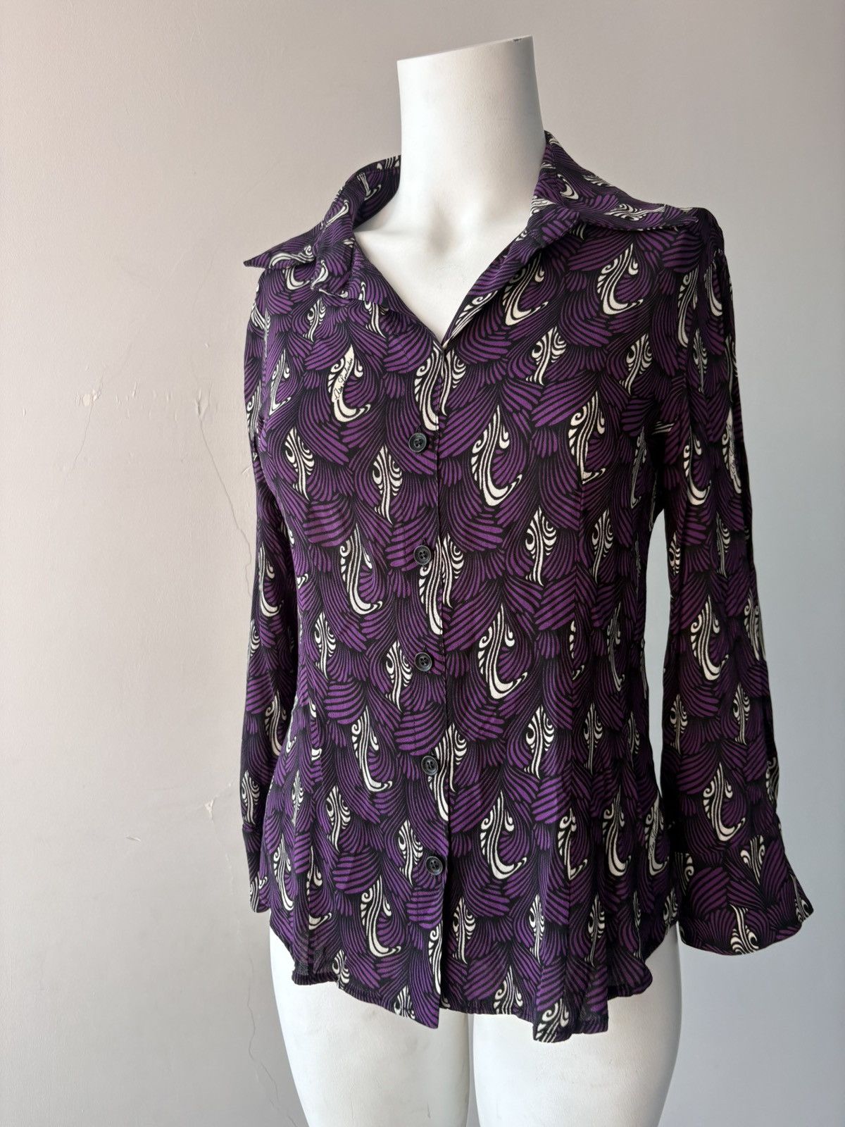 Vintage Vakko shirt Size L / US 10 / IT 46 - 4 Thumbnail