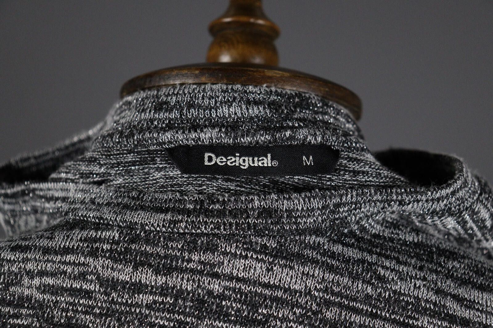 Desigual Desigual Gray Floral Knit Shirt Size EUR M / MEX 32 Size M / US 6-8 / IT 42-44 - 8 Thumbnail