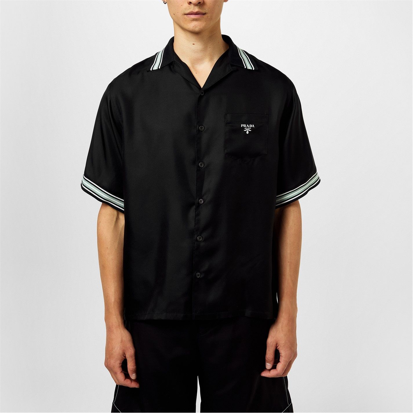 Prada PRADA Logo Twill Shirt Size US L / EU 52-54 / 3 - 2 Thumbnail