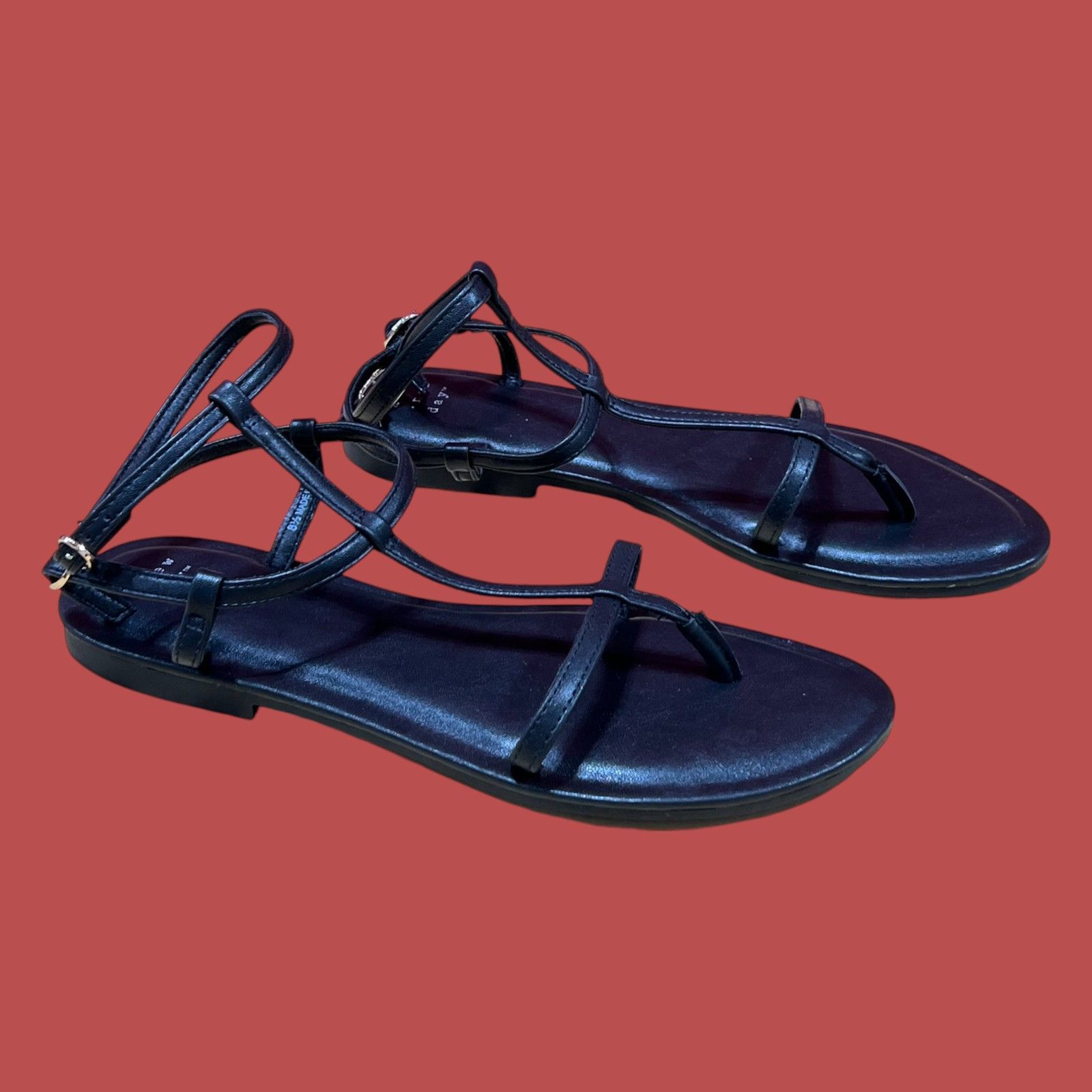 Other A New Day - Women's Gillian Gladiator Sandals - Black - 8 1/ Size US 8.5 / IT 38.5 - 2 Thumbnail