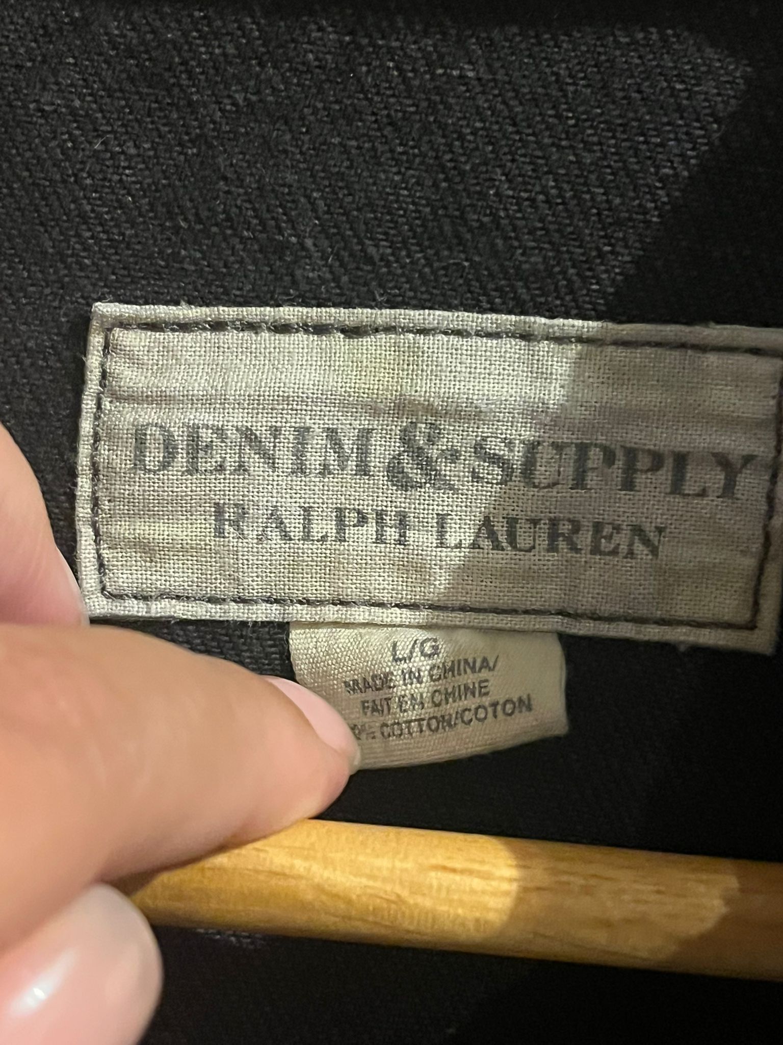 Ralph Lauren denim & supply distressed ralph lauren dark gray denim flag Size US L / EU 52-54 / 3 - 8 Thumbnail