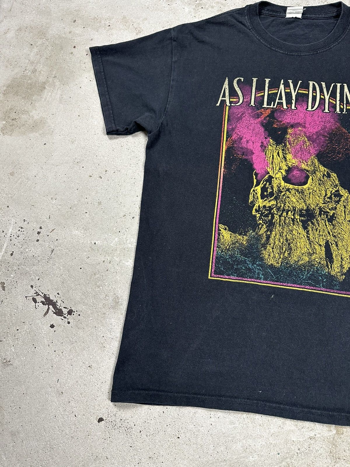 Band Tees Vintage Y2K As I Lay Dying Washed Black Tour Tee Size US S / EU 44-46 / 1 - 4 Thumbnail