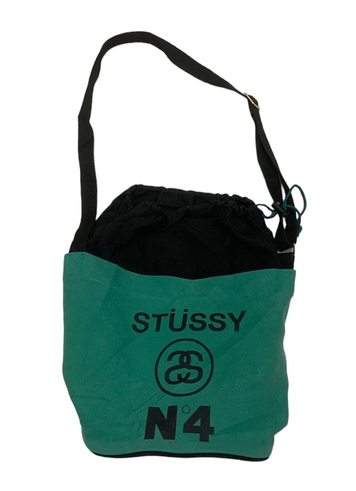 image of Stussy N4 Green Bucket Sling Bag, Men's