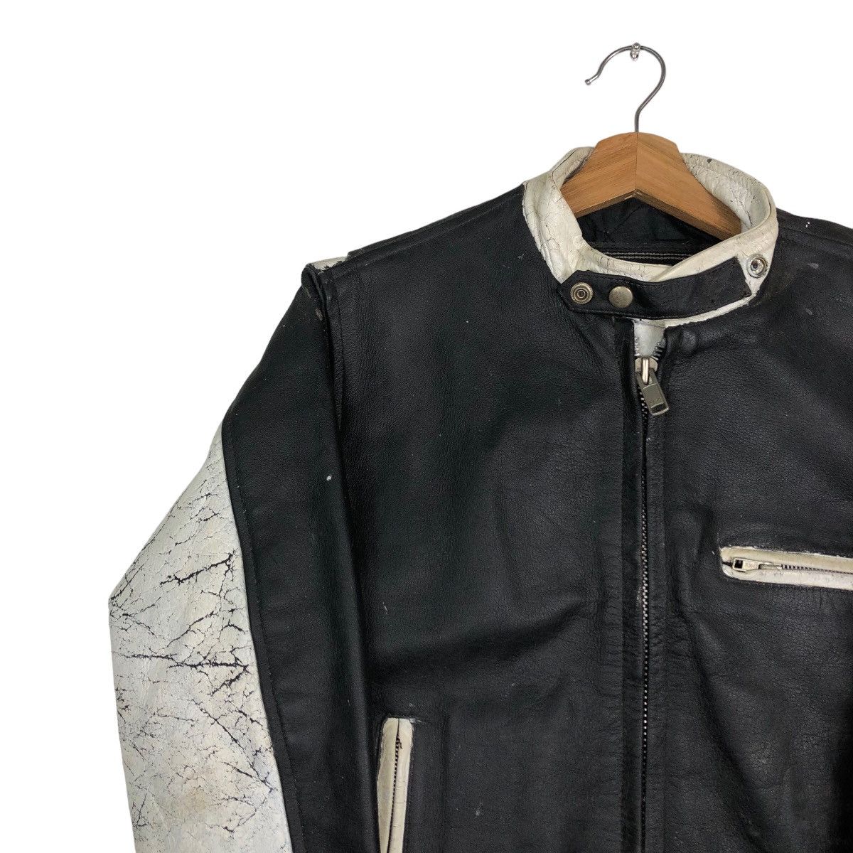 Hein Gericke 🔥Vtg Biker Leather Jacket Racer Eezan Garments Japan Size US M / EU 48-50 / 2 - 7 Thumbnail