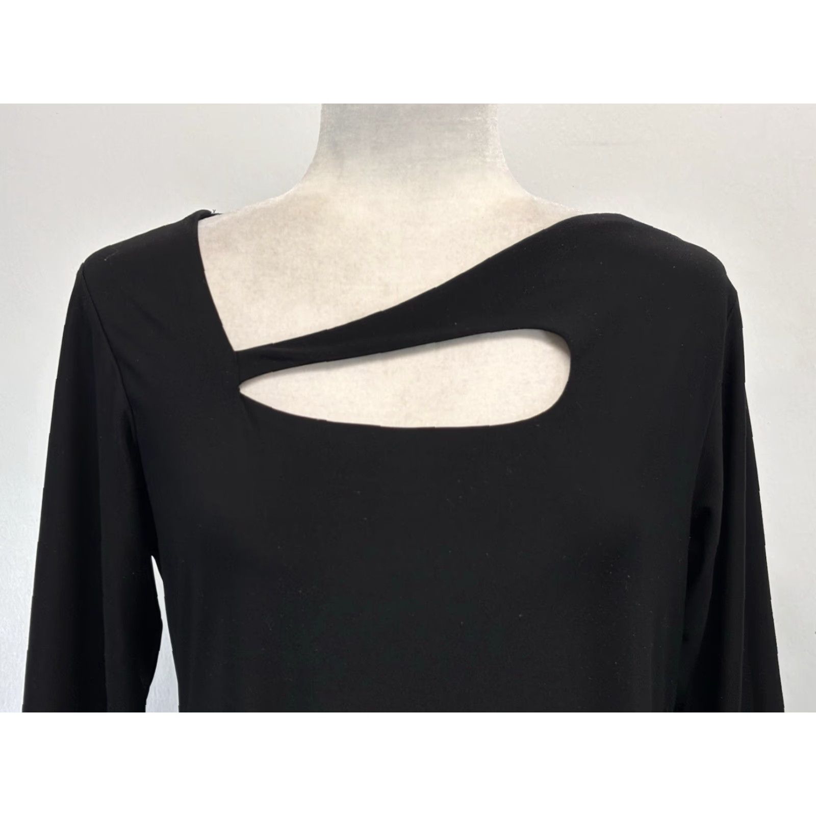 Vintage Sympli Shirt Women’s Sz 12 Black Stretch Cutout Tunic Canada Size XL / US 12-14 / IT 48-50 - 5 Thumbnail