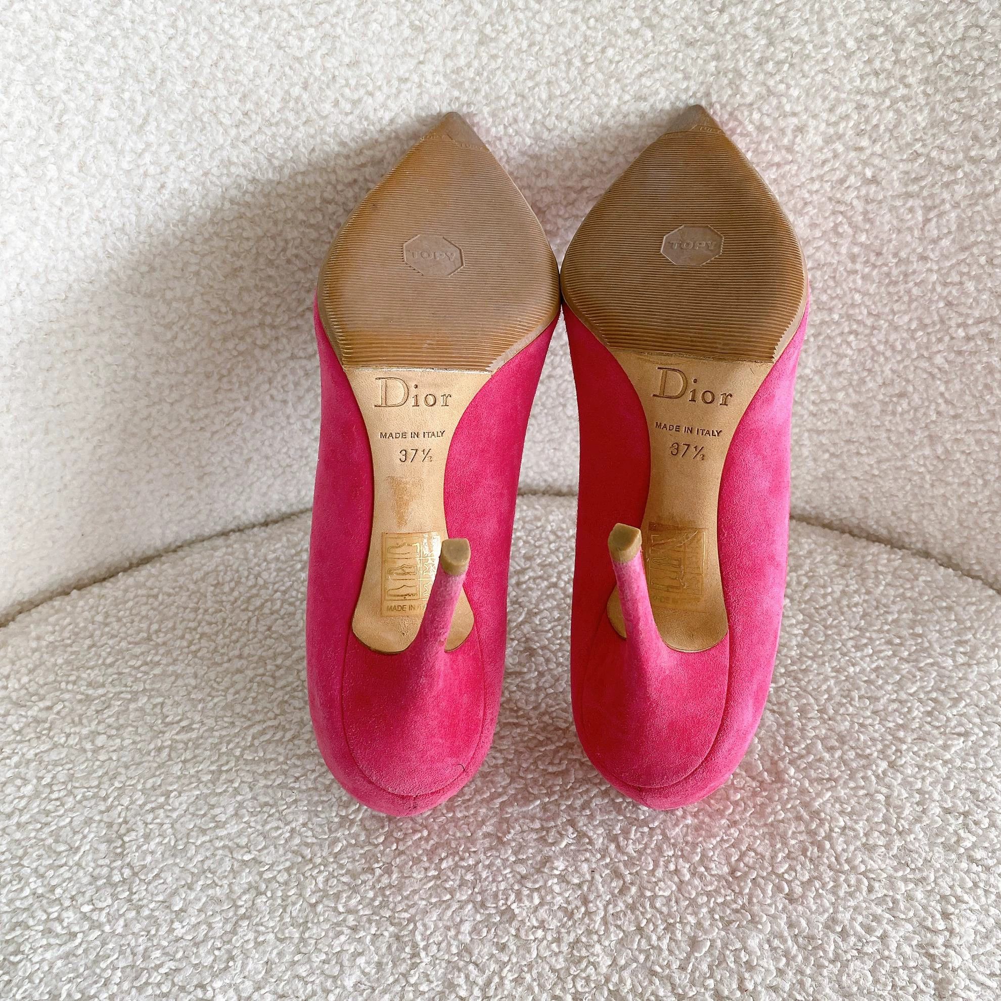 Christian Dior Monsieur Christian Dior fuchsia pumps size 37.5 Size US 7 / IT 37 - 6 Thumbnail