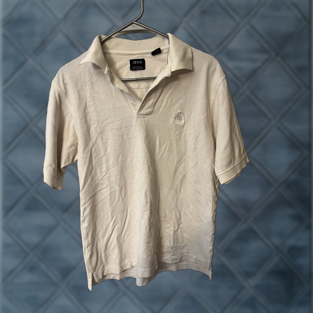 Izod IZOD MEN'S GOLF POLO SHIRT White Silk Wash Casual Classic SIZE Small Size US S / EU 44-46 / 1 - 1 Thumbnail
