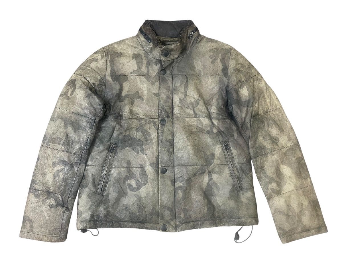 291295=Homme Vintage 291295=Homme Camouflage Leather Jacket Size US M / EU 48-50 / 2 - 2 Thumbnail