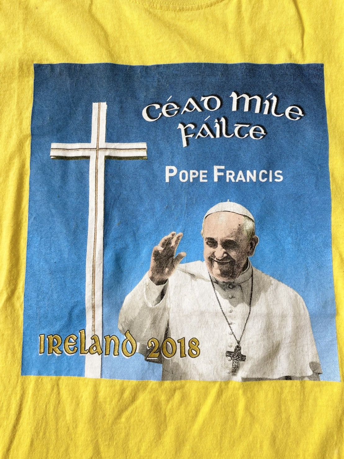 Japanese Brand Pope Francis Graphic Tee Size US L / EU 52-54 / 3 - 2 Thumbnail
