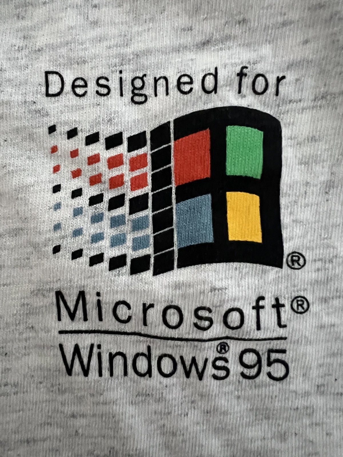 Microsoft Windows 95 Vintage Promo Grail Logo 90s Single Stitch Oneita Size US XL / EU 56 / 4 - 2 Thumbnail