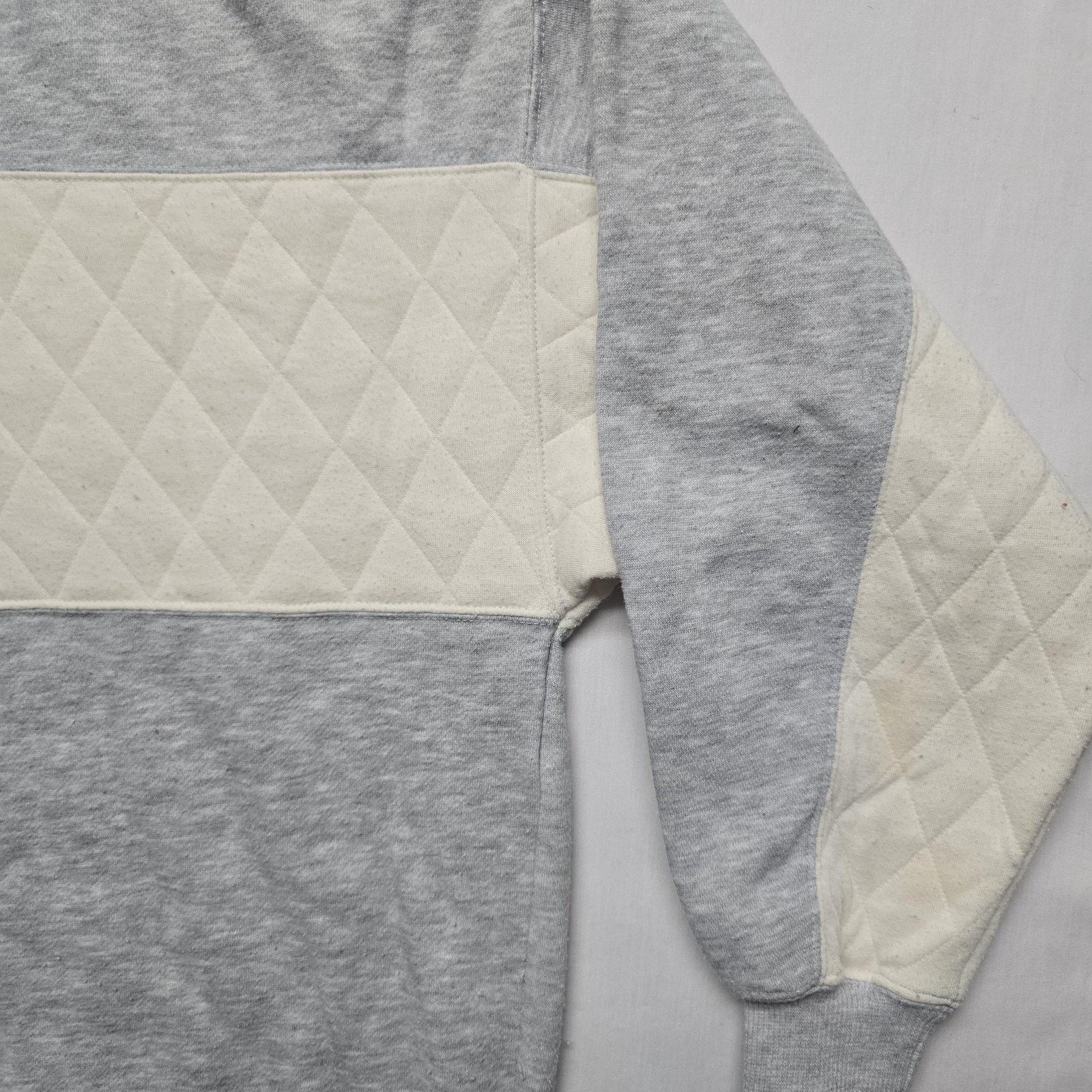 Vintage Vintage Cheetah Mervyns Sweater L Gray Quilted Pullover Size L / US 10 / IT 46 - 3 Thumbnail