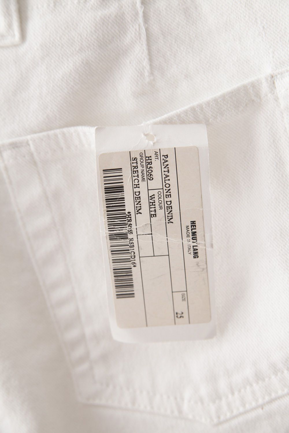 Helmut Lang Vintage 2000's white tear drop denim jeans Size 25" / US 0 / IT 36 - 7 Thumbnail