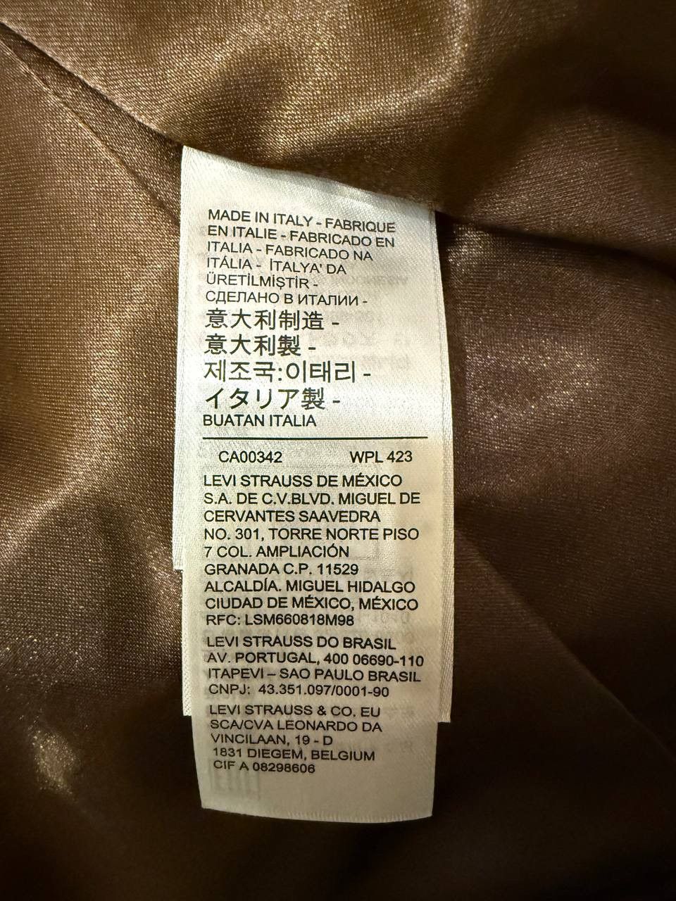 Levi's Vintage Clothing Levi's Vintage Clothing LVC 1940 Leather Coat CARAMEL BROWN Size US XS / EU 42 / 0 - 6 Thumbnail