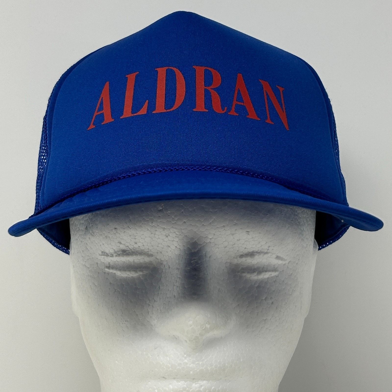 Vintage Vintage 90s Aldran Trucker Hat Baseball Cap 5 Panel Blue Size ONE SIZE - 2 Thumbnail