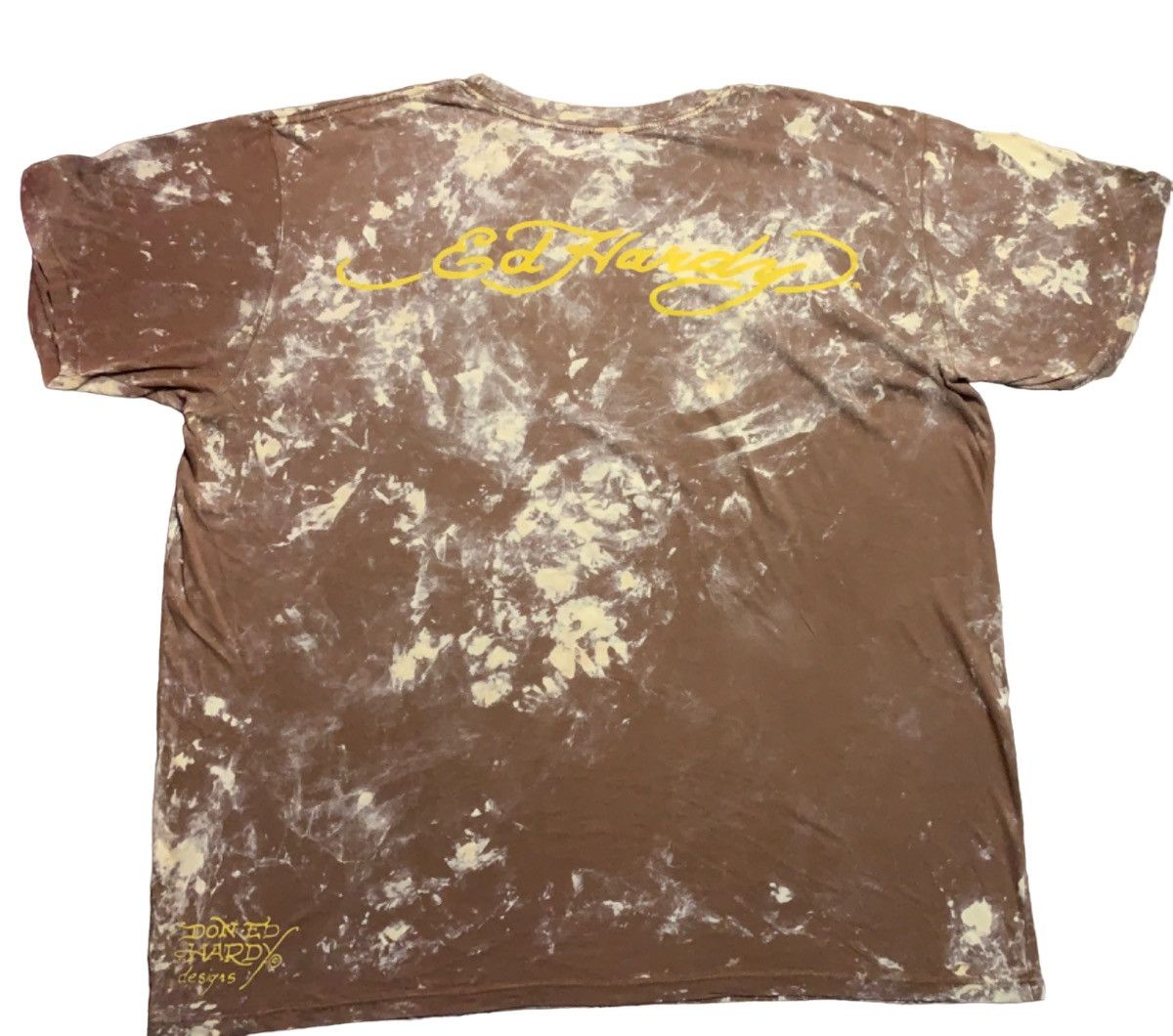Ed Hardy × Japanese Brand × Vintage VINTAGE ED HARDY ACID WASH RARE DESIGN DISTRESSED Size US XXL / EU 58 / 5 - 2 Thumbnail