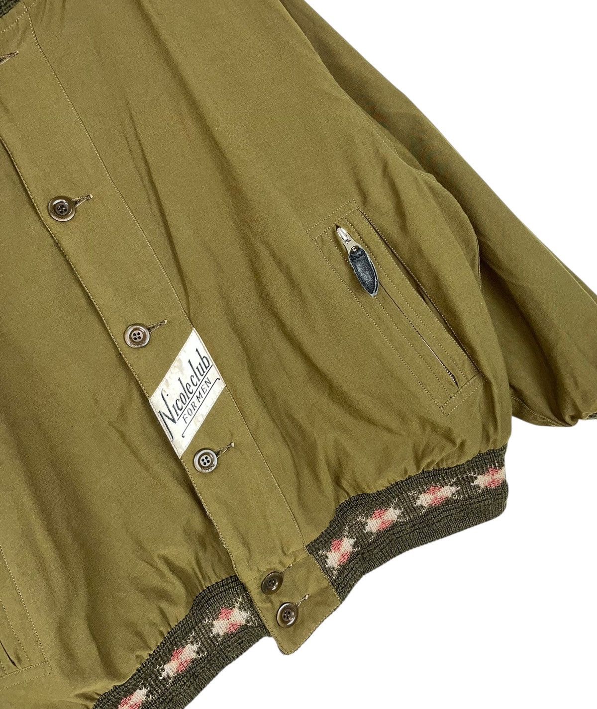 Nicole Club Vtg Reversible Nicole Club For Men Wool Cotton Heavy Jacket Size US M / EU 48-50 / 2 - 17 Thumbnail