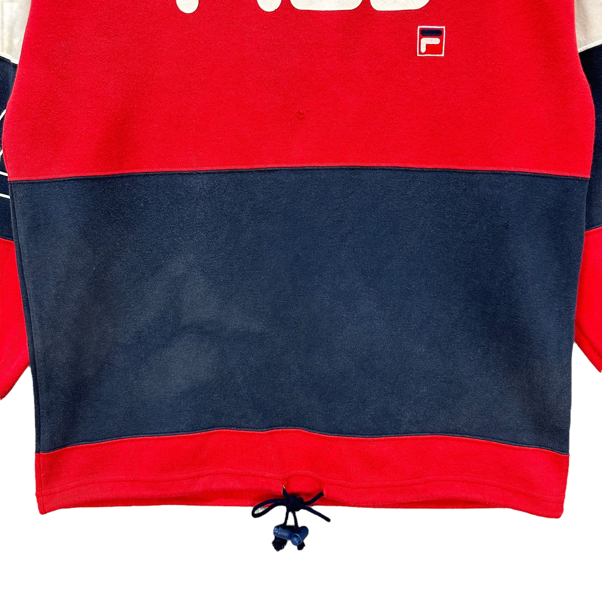 Fila FILA Big Logo Colorblock Pullover Hoodies Jumper #9148-62 Size US M / EU 48-50 / 2 - 4 Thumbnail