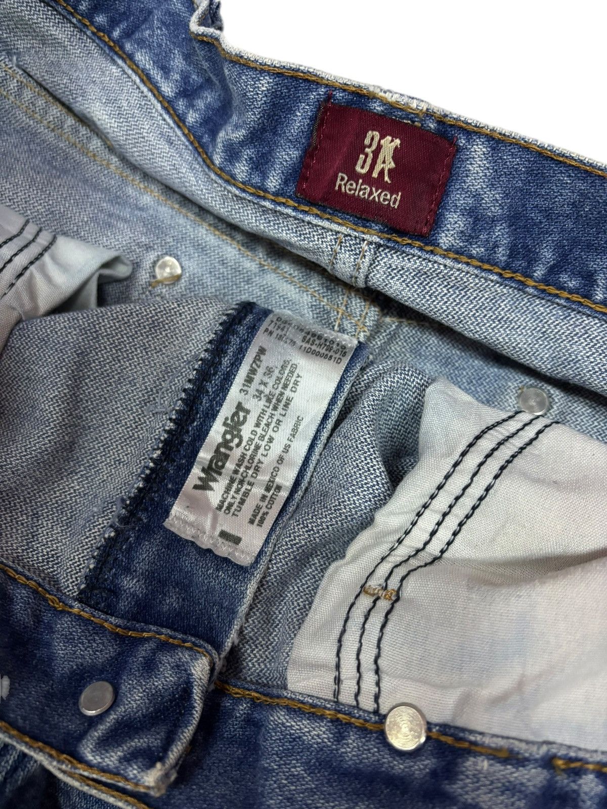 Vintage × Wrangler Vintage Wrangler Blue Relaxed Jeans Size US 34 / EU 50 - 10 Thumbnail
