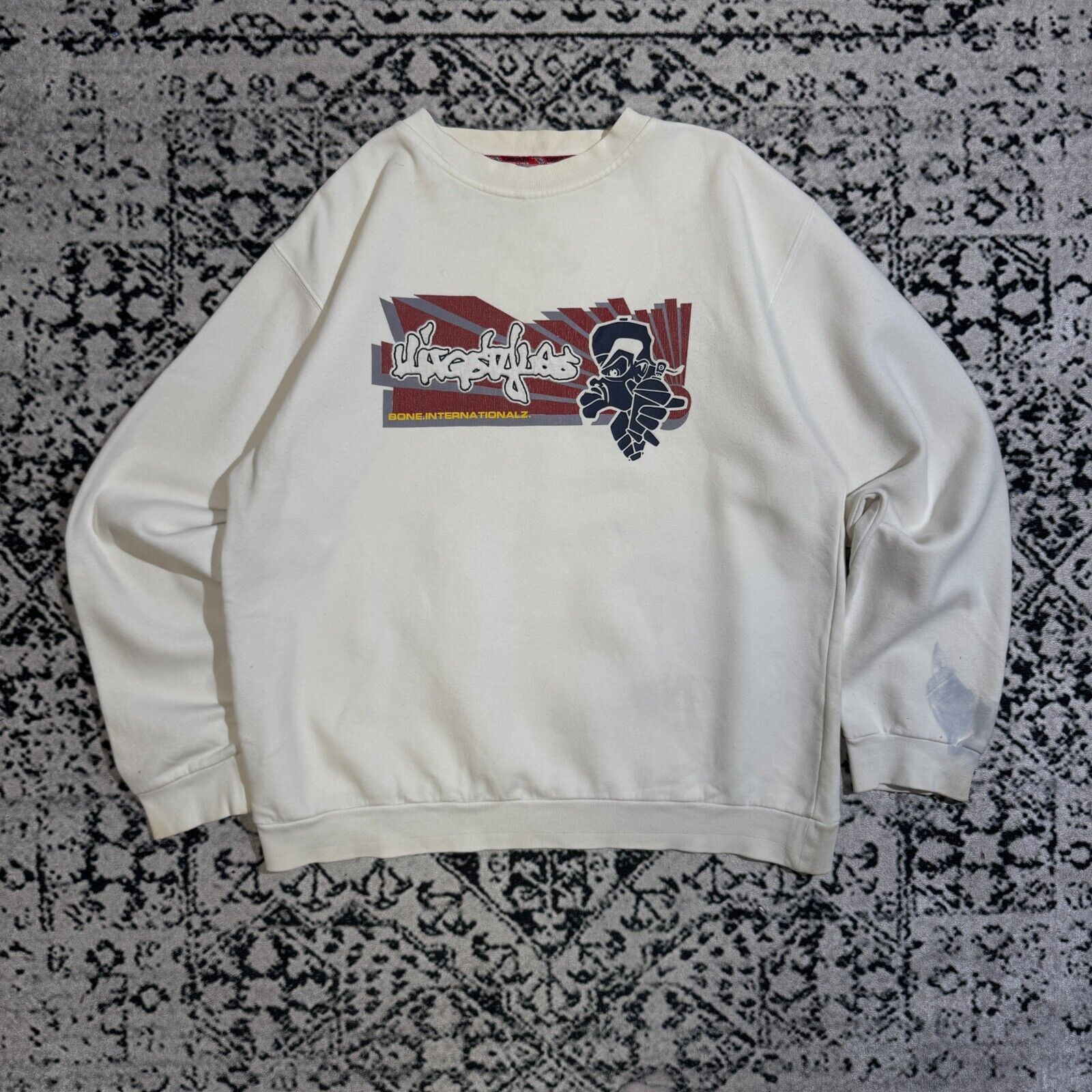 Vintage Vintage Unisex White Cotton Sweatshirt Size S Skate USA Size US S / EU 44-46 / 1 - 1 Thumbnail