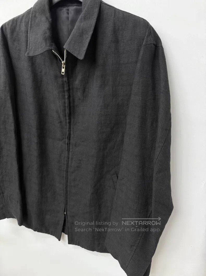 Yohji Yamamoto YOHJI YAMAMOTO Linen Texture Lapel Jacket Size US M / EU 48-50 / 2 - 2 Thumbnail