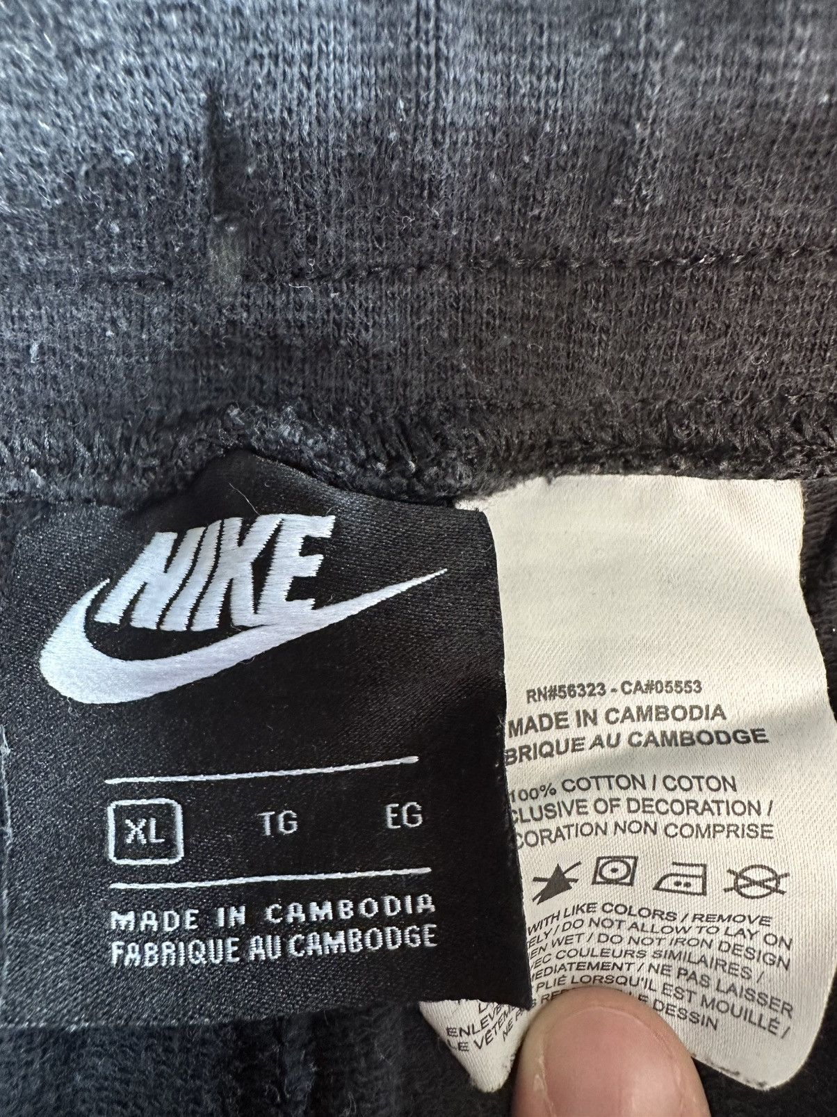 Nike Nike Logo Cotton Shorts Size US 36 / EU 52 - 3 Thumbnail
