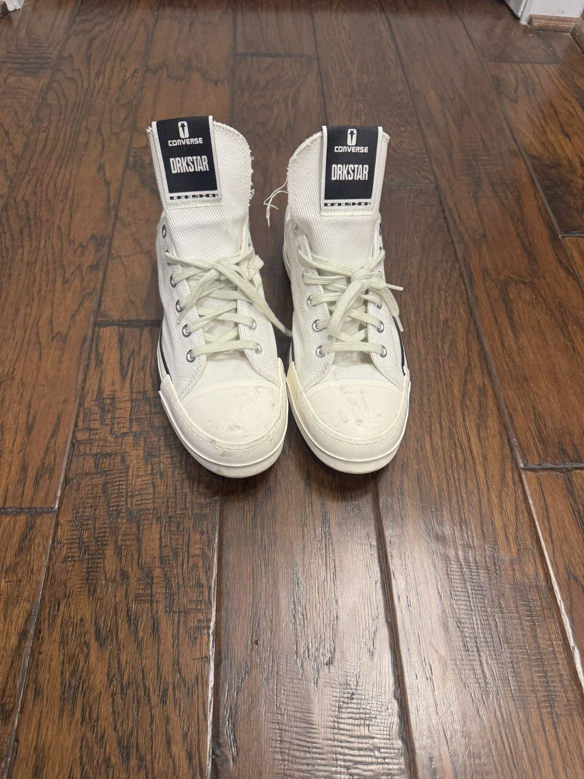 Rick Owens Drkshdw Converse DRKSTR Chuck Taylor All Star 70 OX Size US 11 / EU 44 - 2 Thumbnail