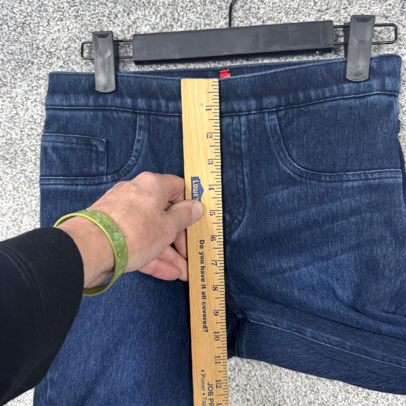 Spanx Spanx Jeans Womens Small Blue Dark Wash Mid Rise Jegging Pull On Shaping Stretch Size 28" / US 6 / IT 42 - 6 Thumbnail