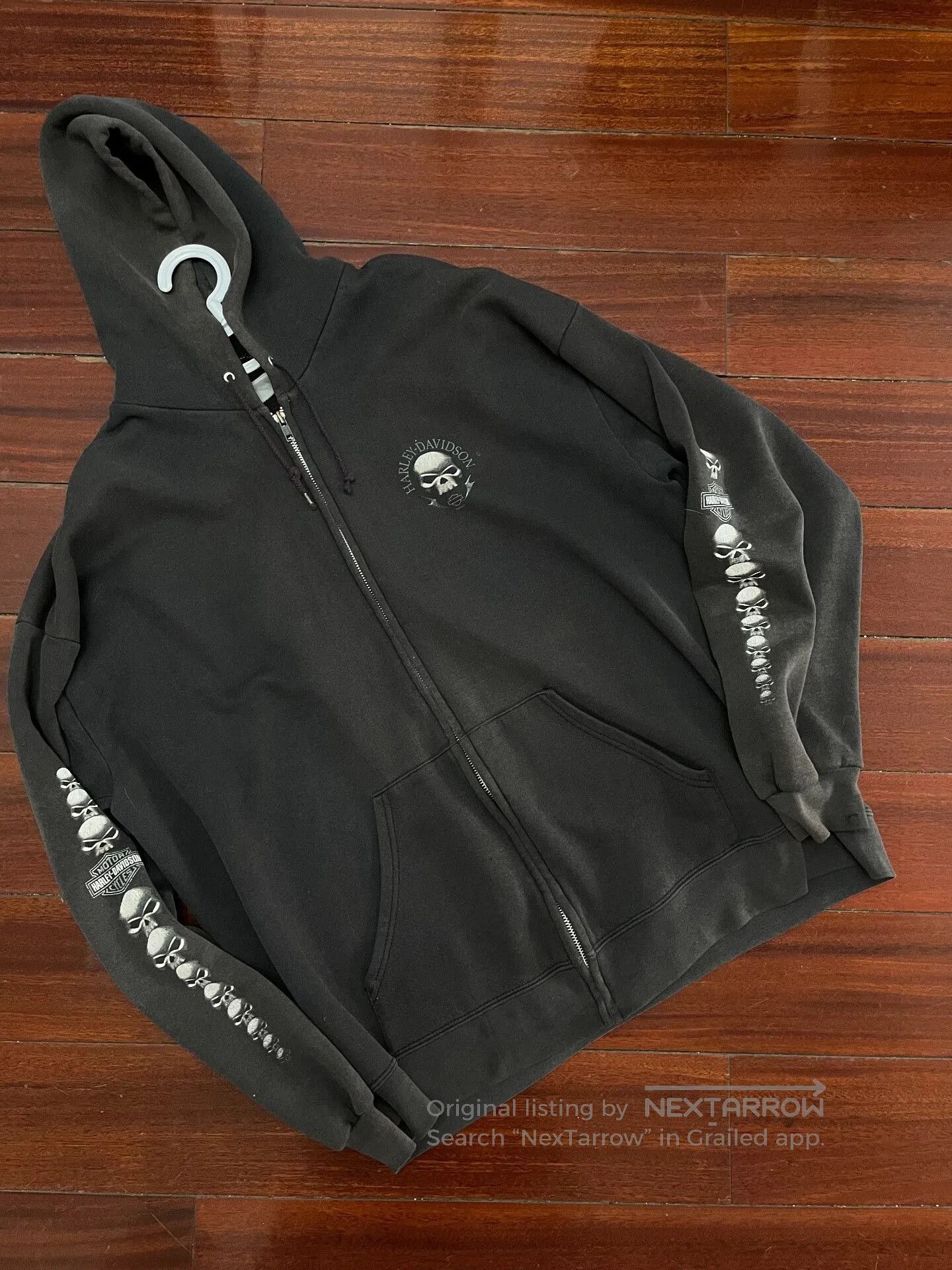 Vintage Vintage Harley Davidson Fade Zip Hoodie. Size US M / EU 48-50 / 2 - 1 Thumbnail