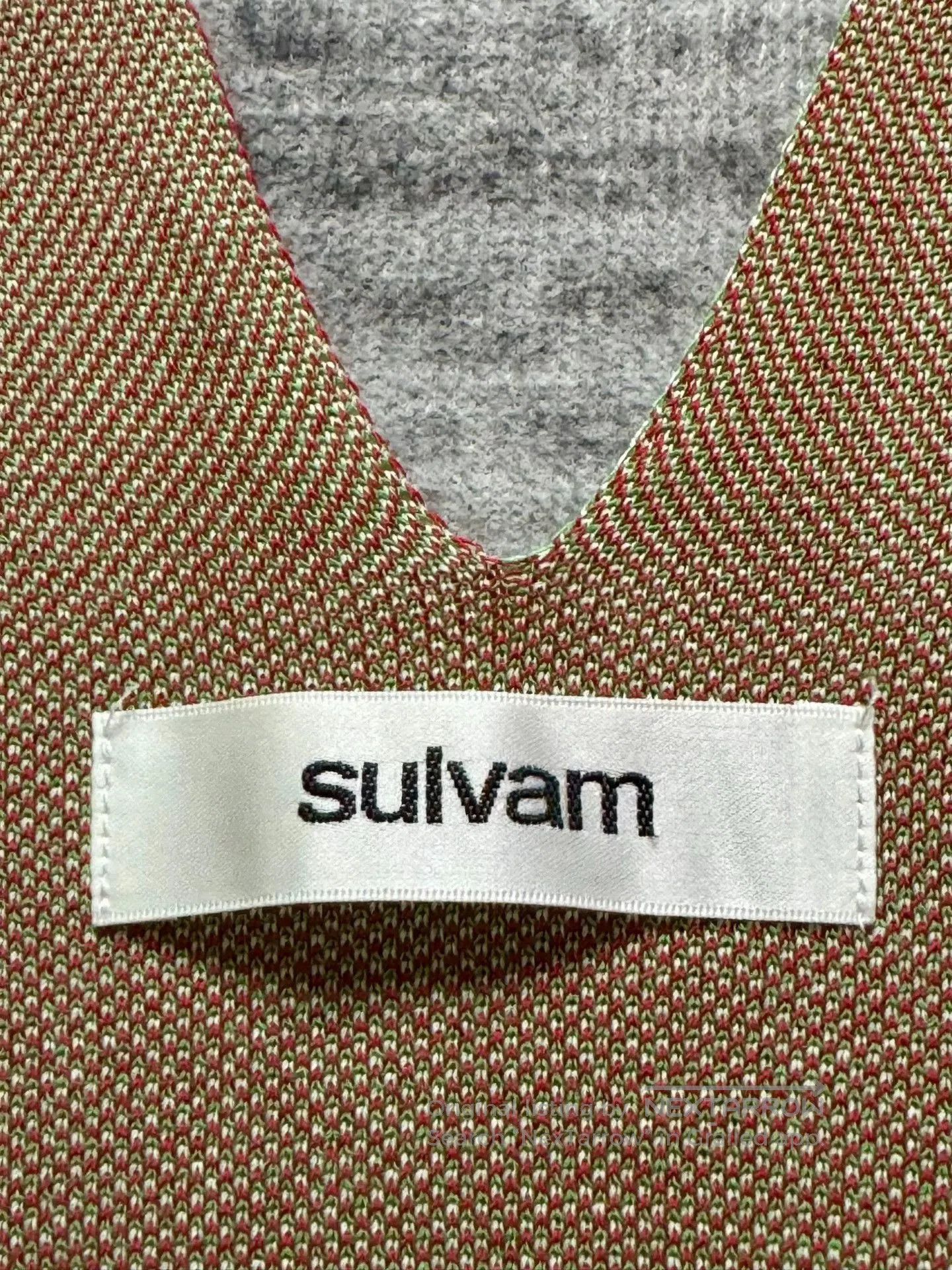 Sulvam vintage floral knit sleeveless wool vest. Size US S / EU 44-46 / 1 - 7 Thumbnail