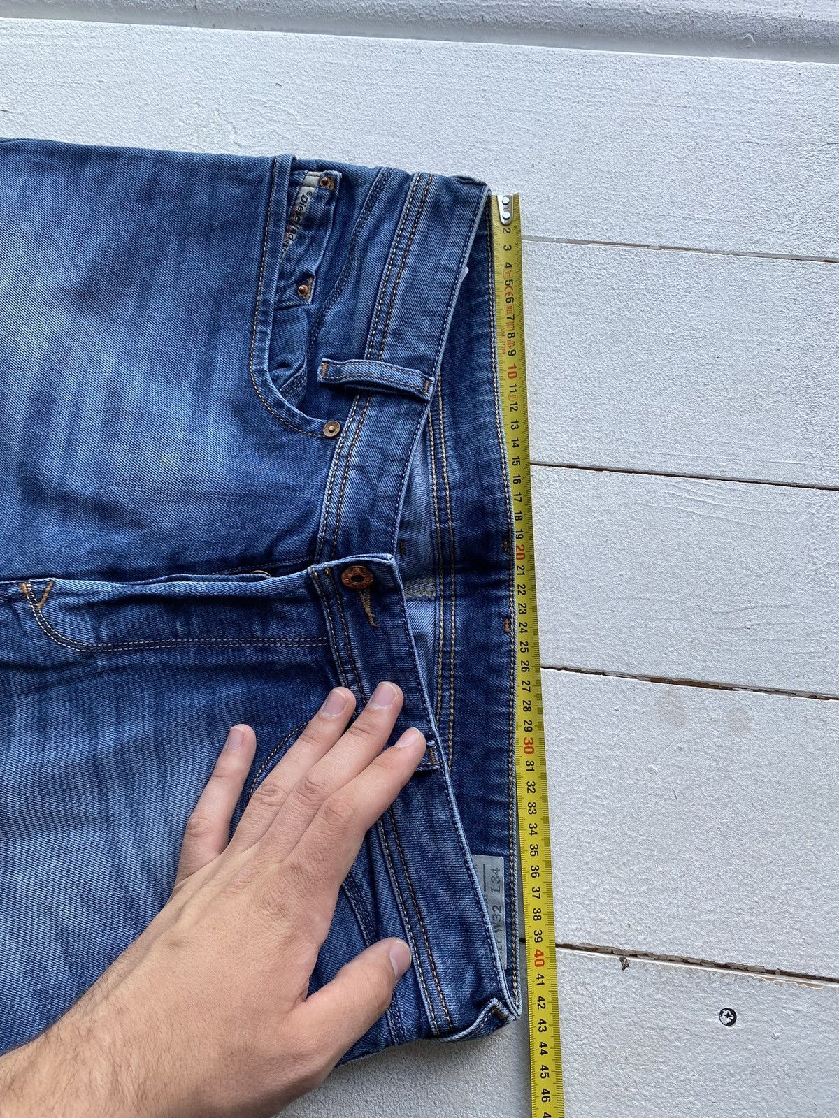 Diesel × Vintage 🔥Punk Opium Diesel Blue Mens Jeans 32 regular slim tapered Size US 32 / EU 48 - 9 Thumbnail
