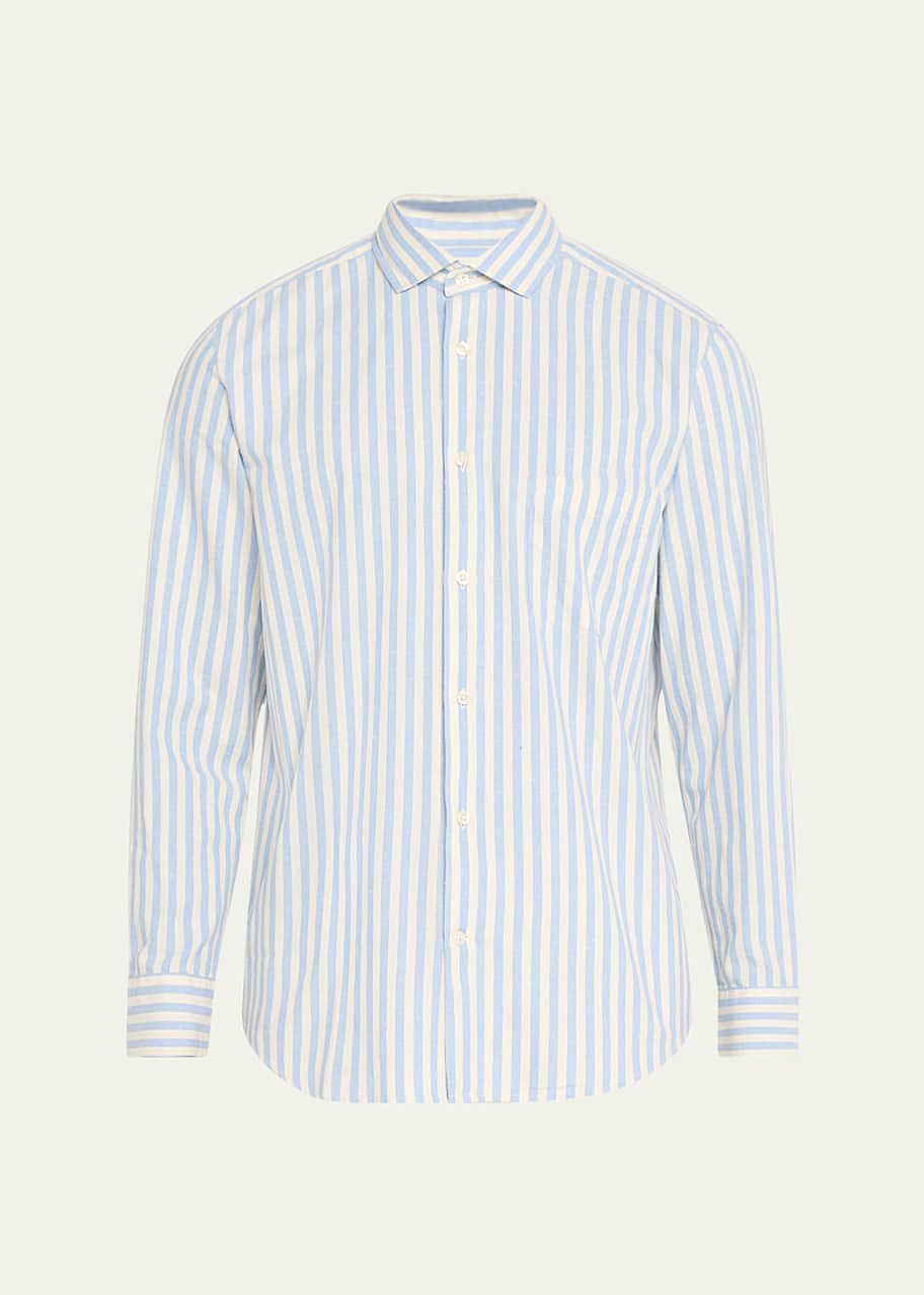 Frescobol Carioca Striped linen shirt Size US L / EU 52-54 / 3 - 1 Thumbnail