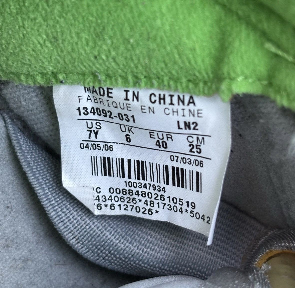 Jordan Brand Size 7-Jordan 5 GS 'Green Bean' 2006 Lightly Worn OG All Size US 7 / EU 40 - 12 Thumbnail