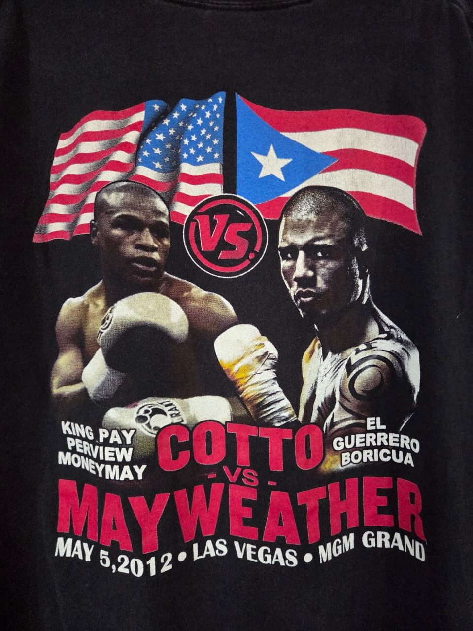 Vintage 2012 Mayweather vs Miguel Angel Cotto Size US XL / EU 56 / 4 - 4 Thumbnail