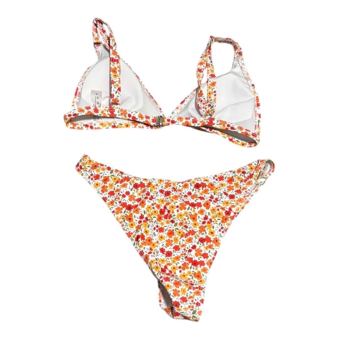 Shein Orange & Red Floral Bikini Size M Size M / US 6-8 / IT 42-44 - 4 Thumbnail