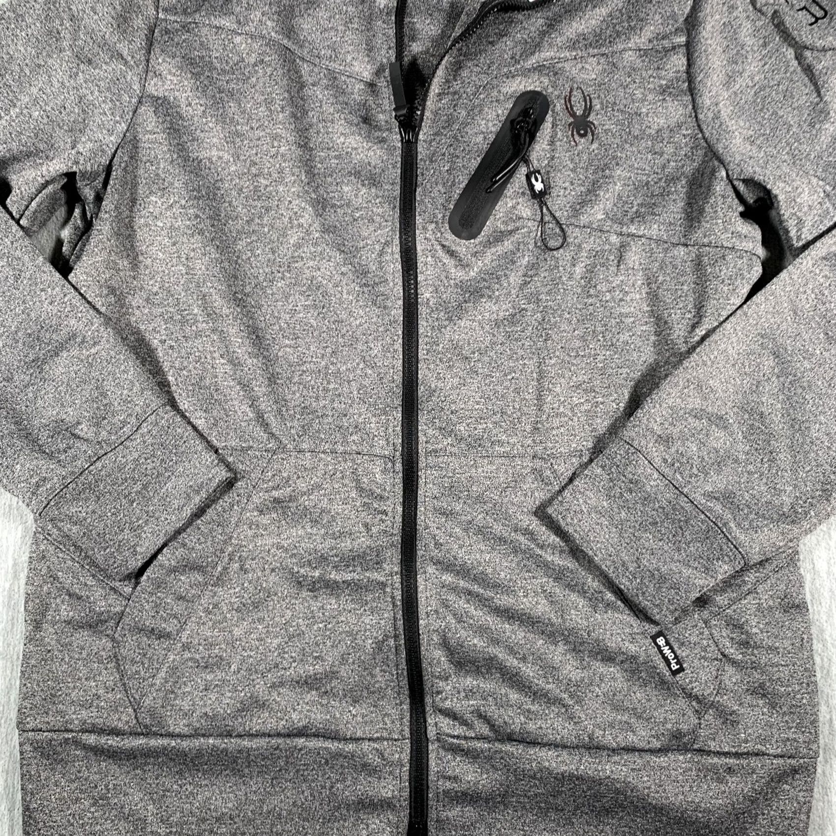 Spyder Spyder Active Jacket Mens Large Gray Full Zip Performance Fleece Pockets Size US L / EU 52-54 / 3 - 3 Thumbnail