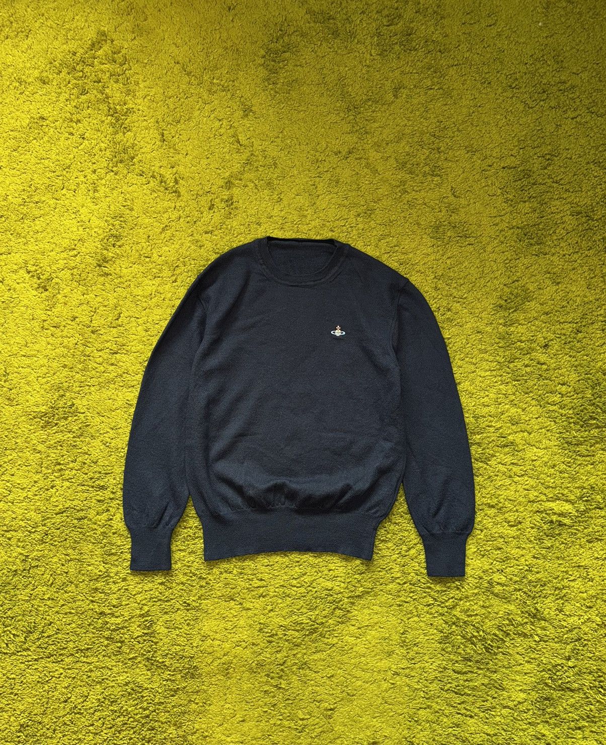 Vivienne Westwood Vivienne Westwood 100% boiled wool knit logo sweater Size XXL / US 16-18 / IT 52-54 - 1 Thumbnail