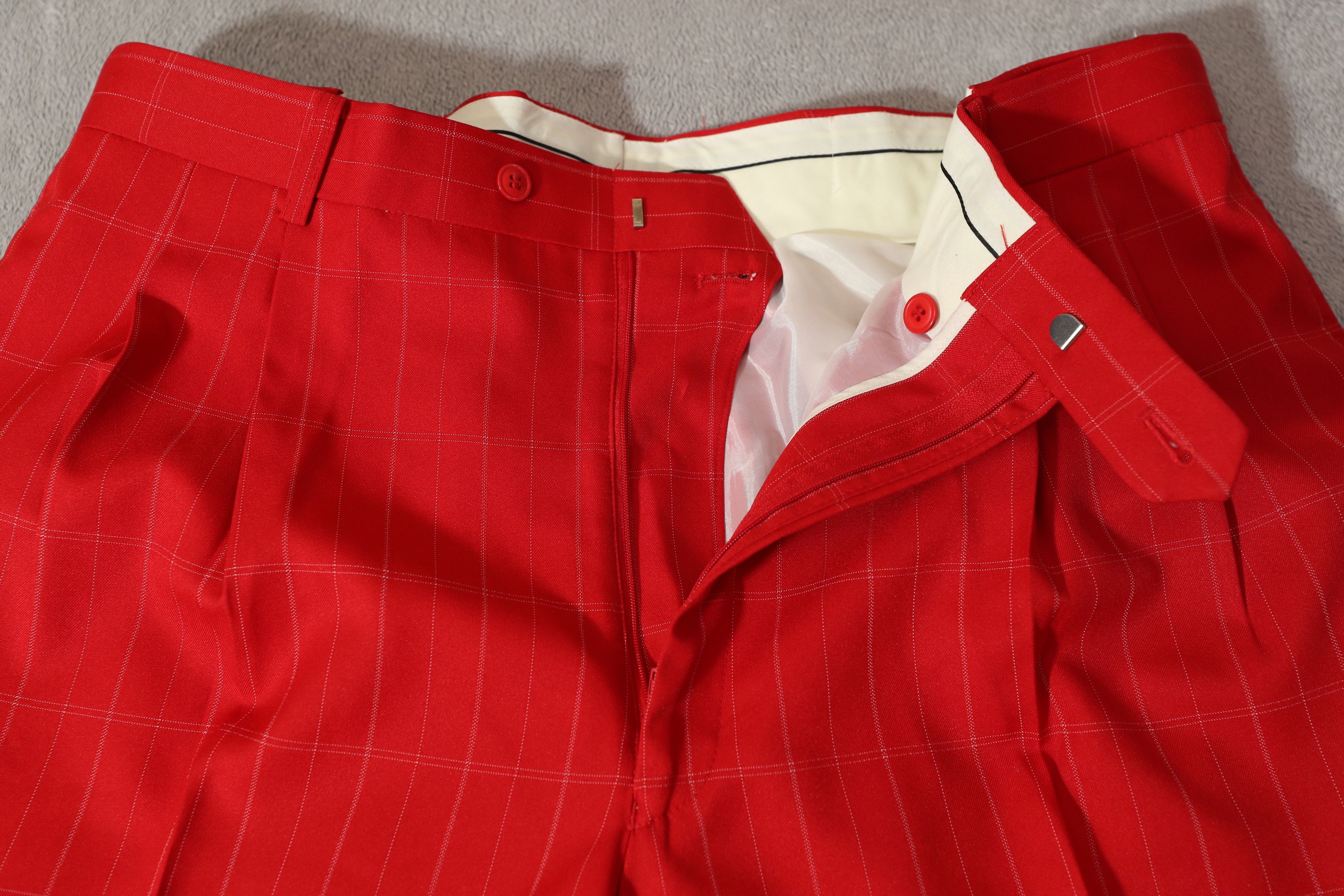 Other Il Canto Vintage Italian Red Striped Dress Pants (39) Size US 39 - 11 Thumbnail