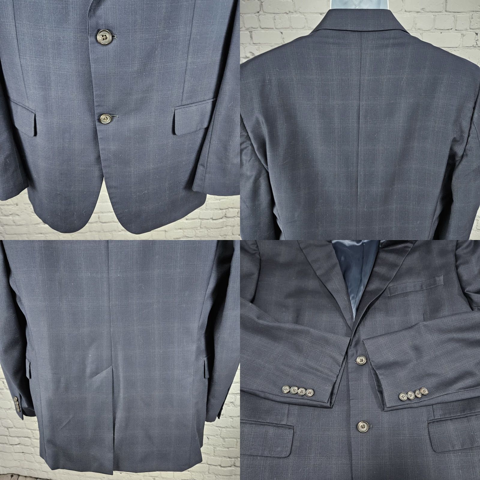 Ralph Lauren Ralph Lauren Sport Coat Navy 100% Wool 2 Button Notch Blazer 44R Men Single-Breasted Size 44R - 8 Thumbnail