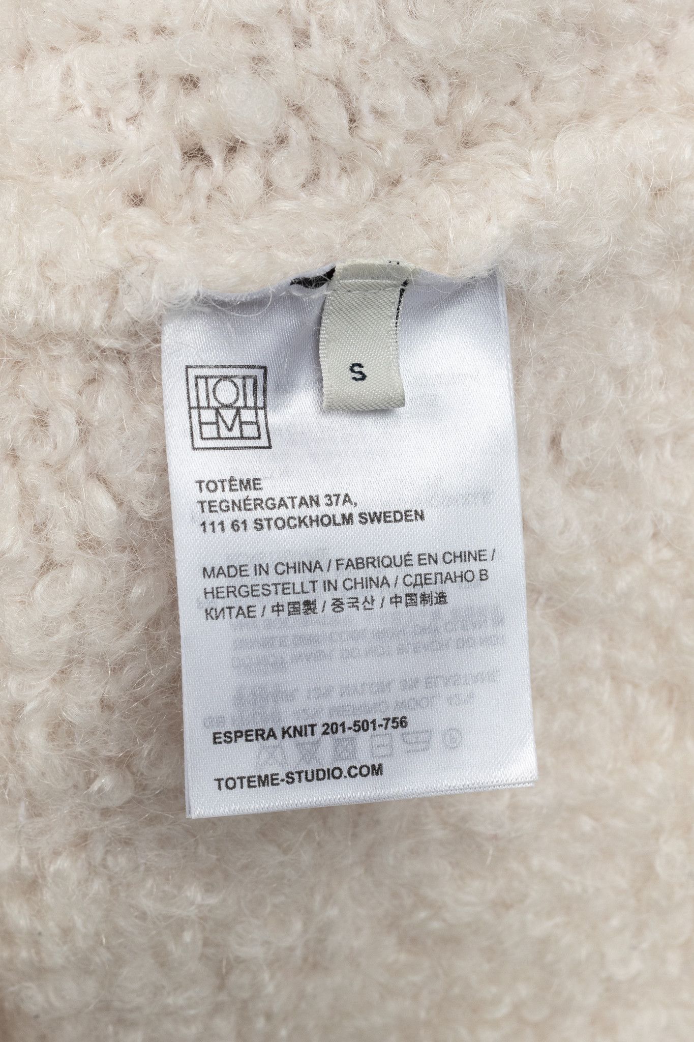 Toteme Toteme Espera Dune Merino Wool & Mohair Knit Size S / US 4 / IT 40 - 7 Thumbnail