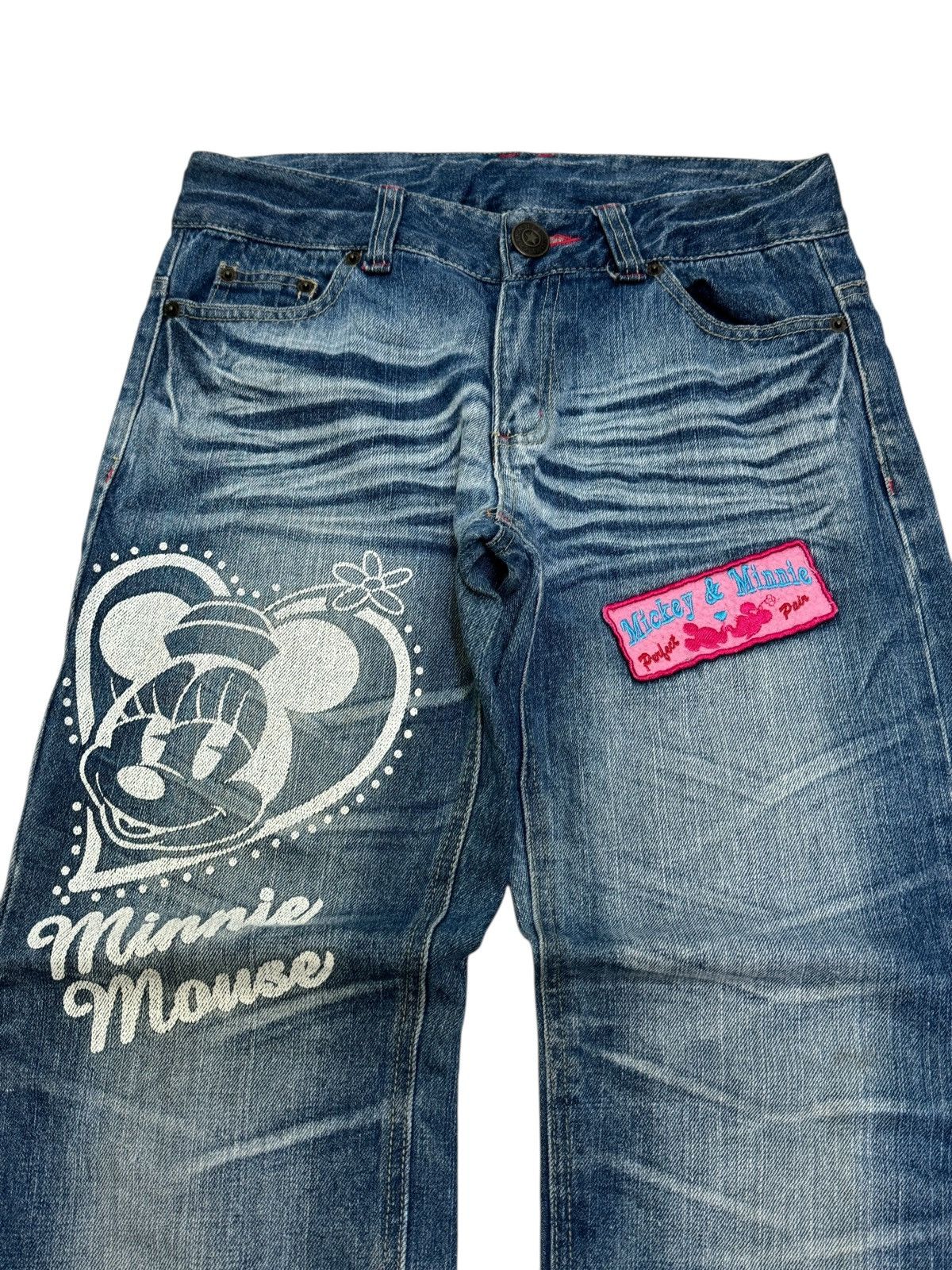 Disney DISNEY CHARACTER MINNIE MOUSE PRINTED LOW RISE DENIM Size 28" / US 6 / IT 42 - 3 Thumbnail