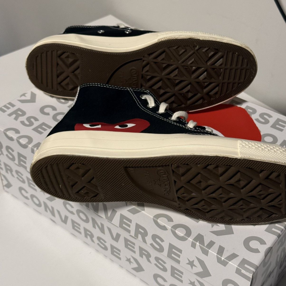 Comme des Garcons Converse Chuck Taylor Hi x CDG Comme des Black Sneakers Size US 10 / EU 43 - 13 Thumbnail