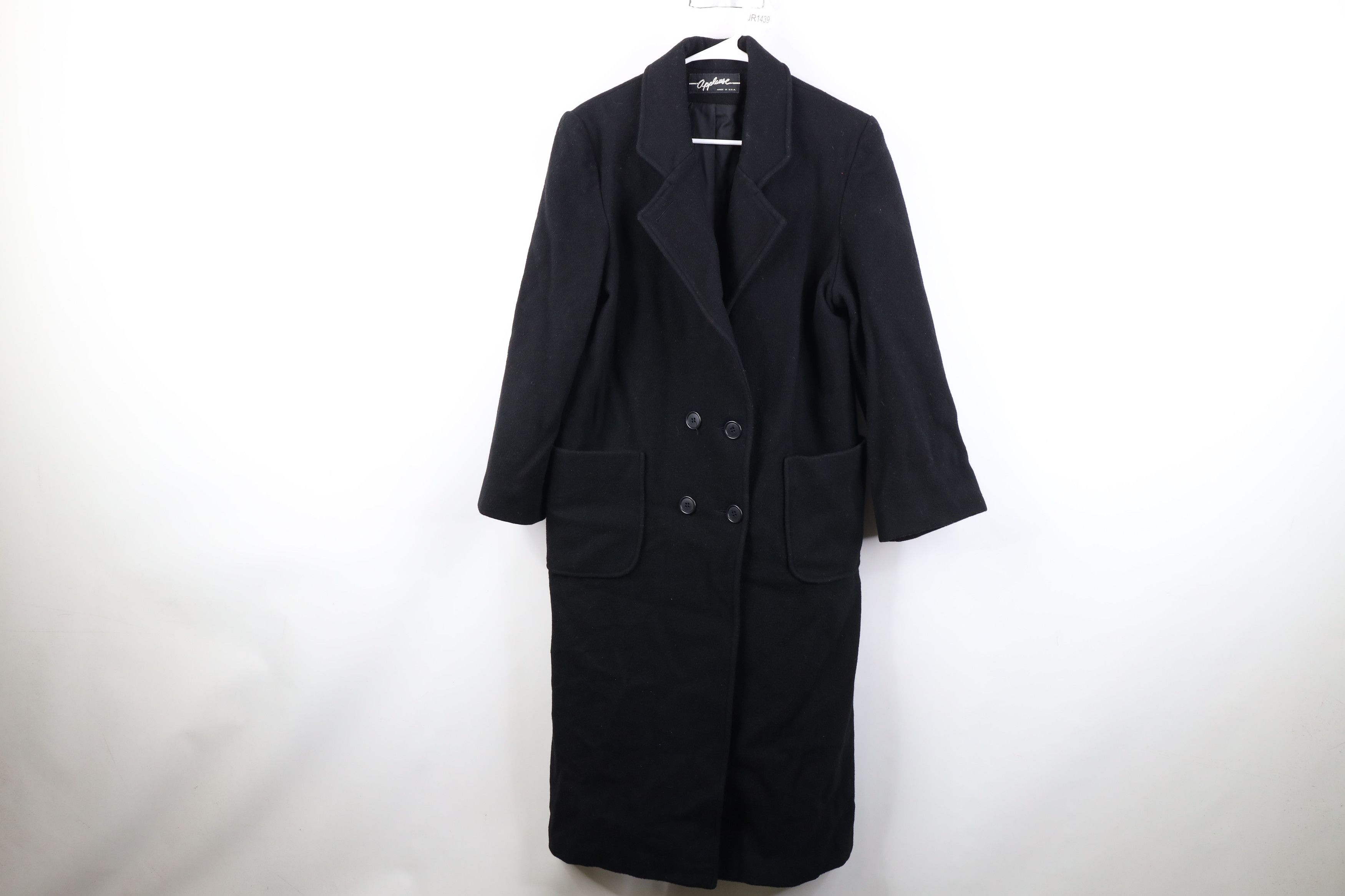 Vintage Vintage 80s 90s Streetwear Trench Coat Jacket Black USA Size L / US 10 / IT 46 - 1 Thumbnail