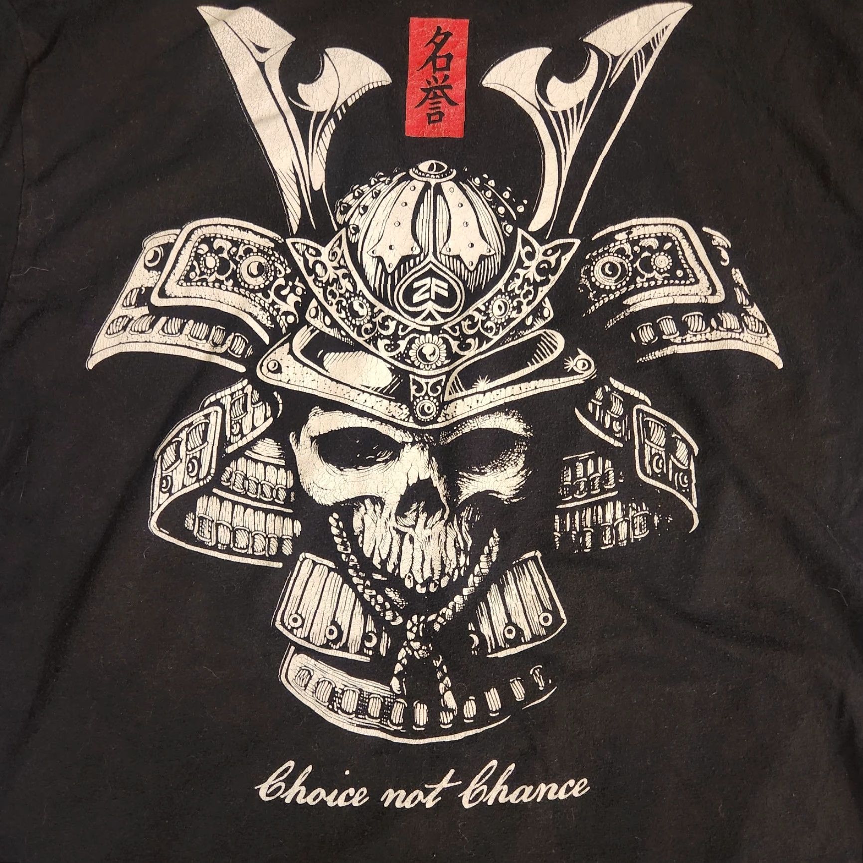 Vintage Wash With Souls T Shirt Tee Mens Medium Samari Skull Black Made In USA Size US M / EU 48-50 / 2 - 2 Thumbnail