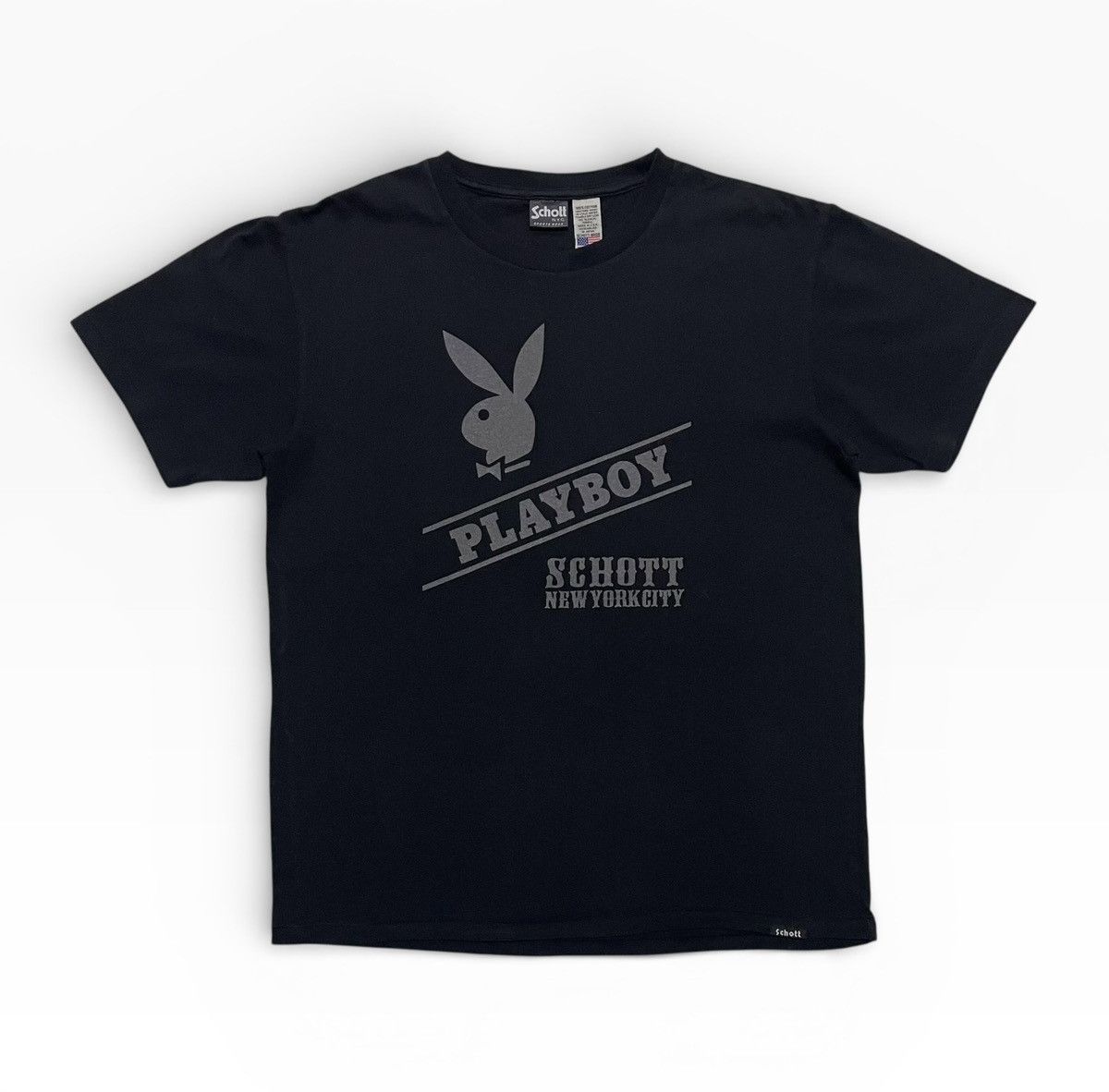 Schott Schott NYC X Playboy Tshirt Size US XL / EU 56 / 4 - 1 Thumbnail