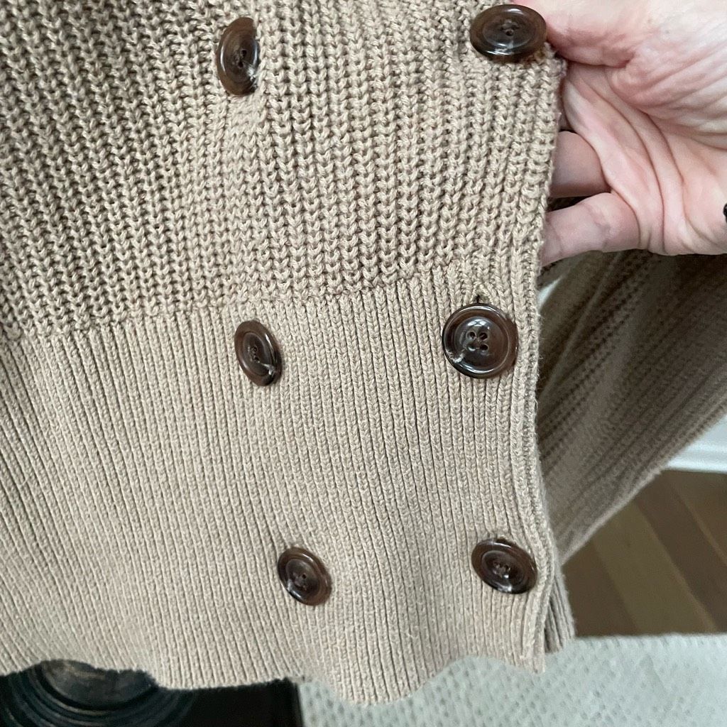 Other Billie The Label Madeleine Double Breasted Cardigan Sweater Size M / US 6-8 / IT 42-44 - 4 Thumbnail