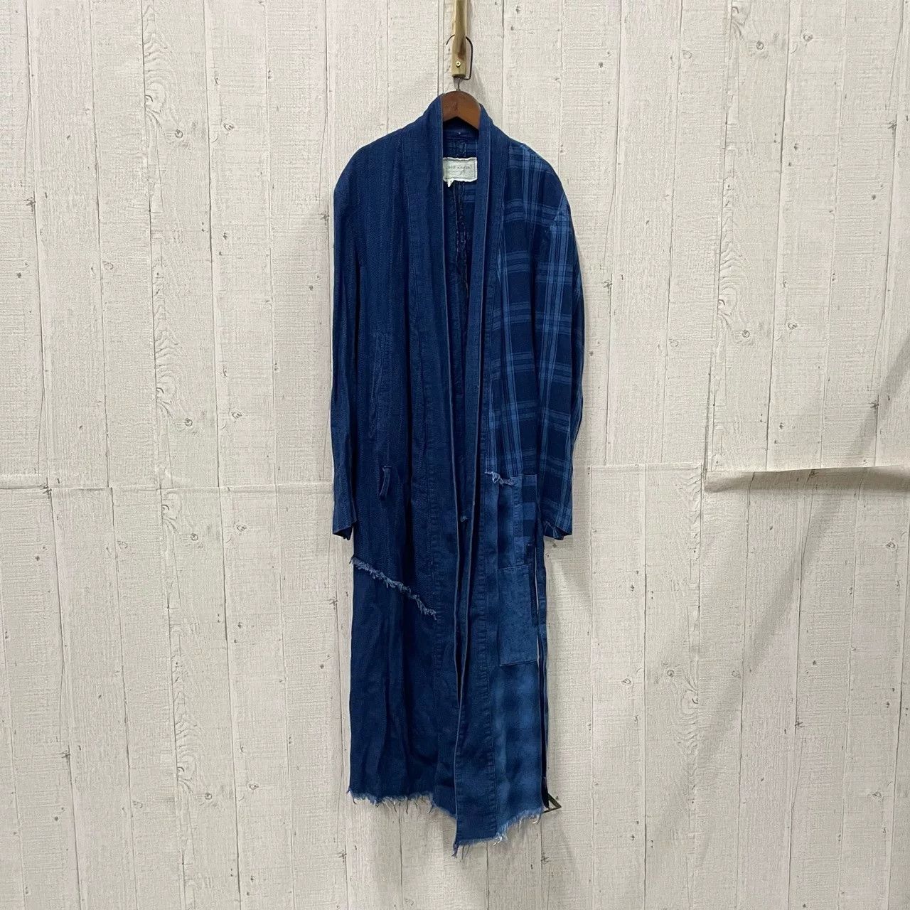 Greg Lauren Greg Lauren Indigo Dyed Long Patchwork Robe Size US L / EU 52-54 / 3 - 1 Thumbnail